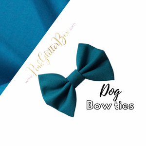 Solid colour dog bow ties