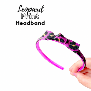 Summer leopard print headband