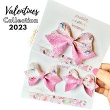 Load image into Gallery viewer, Valentine’s loveable pigtails
