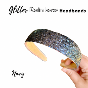 School glitter headbands