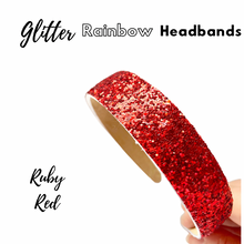 Load image into Gallery viewer, Summer Glitter Rainbow Headbands
