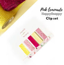 Load image into Gallery viewer, Pink Lemonade HappySnappy clip set
