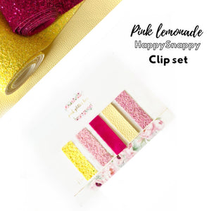 Pink Lemonade HappySnappy clip set