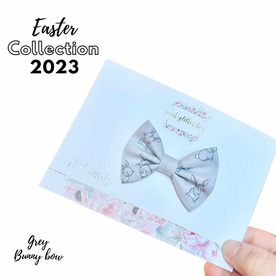 Grey Bunny Bow