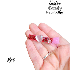 Easter candy heart clips