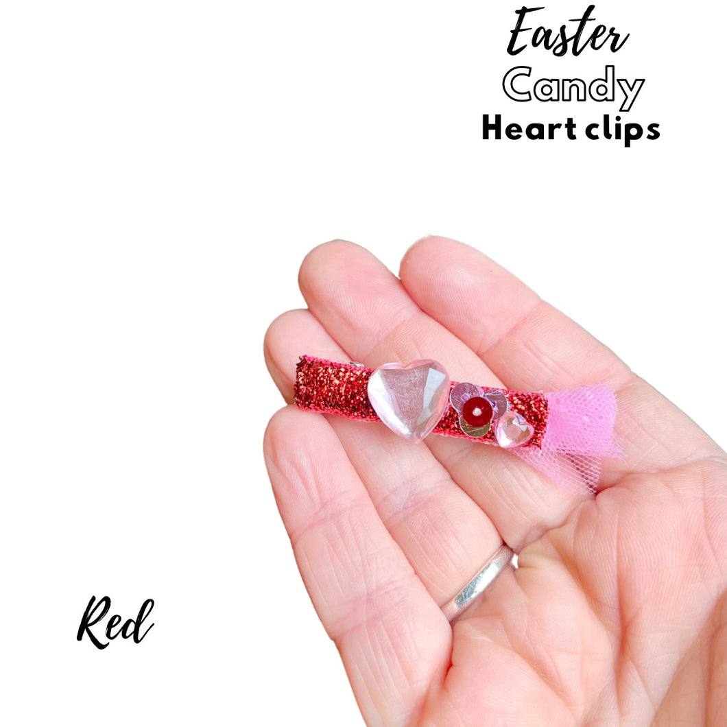 Easter candy heart clips