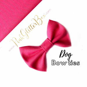 Solid colour dog bow ties
