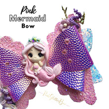 Load image into Gallery viewer, Mermaid clay hair bow
