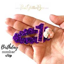 Load image into Gallery viewer, Birthday number clip
