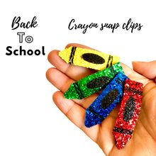Load image into Gallery viewer, School crayon clips
