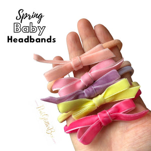 Spring baby headbands