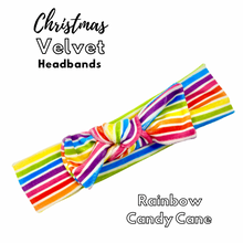 Load image into Gallery viewer, Velvet headbands- rainbow
