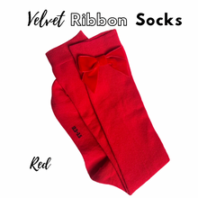 Load image into Gallery viewer, Velvet ribbon socks

