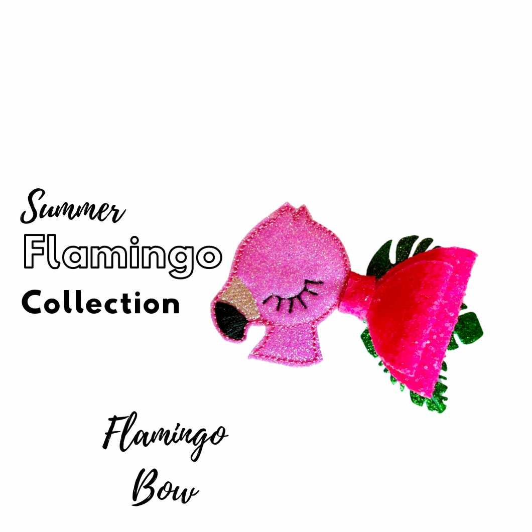 Summer Flamingo Bow