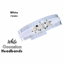 Load image into Gallery viewer, Occasion Bows - White roses

