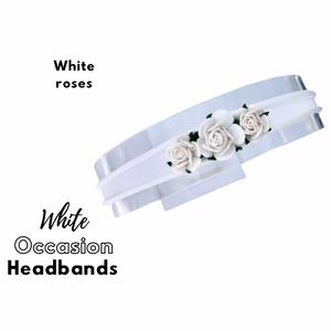 Occasion Bows - White roses