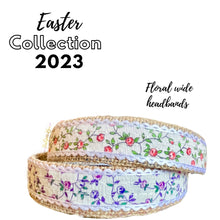Load image into Gallery viewer, Spring floral wide headbands
