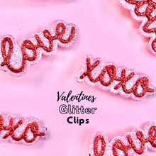 Load image into Gallery viewer, Valentines Glitter Clips
