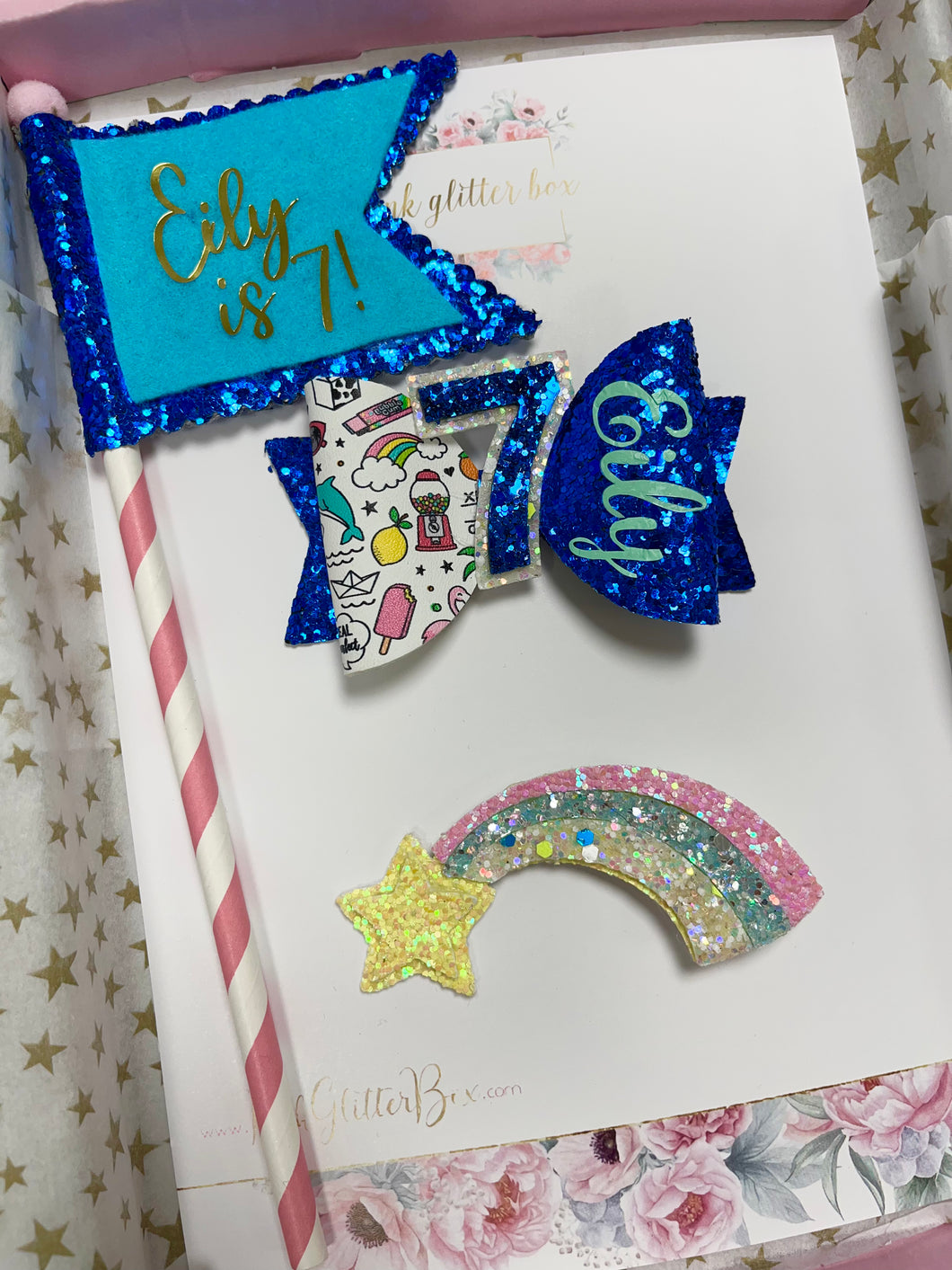 Birthday flag set