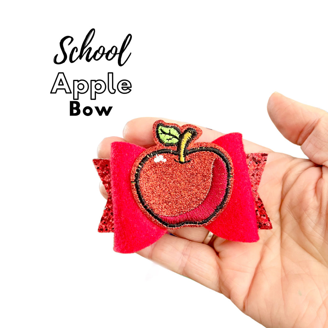 School apple bow