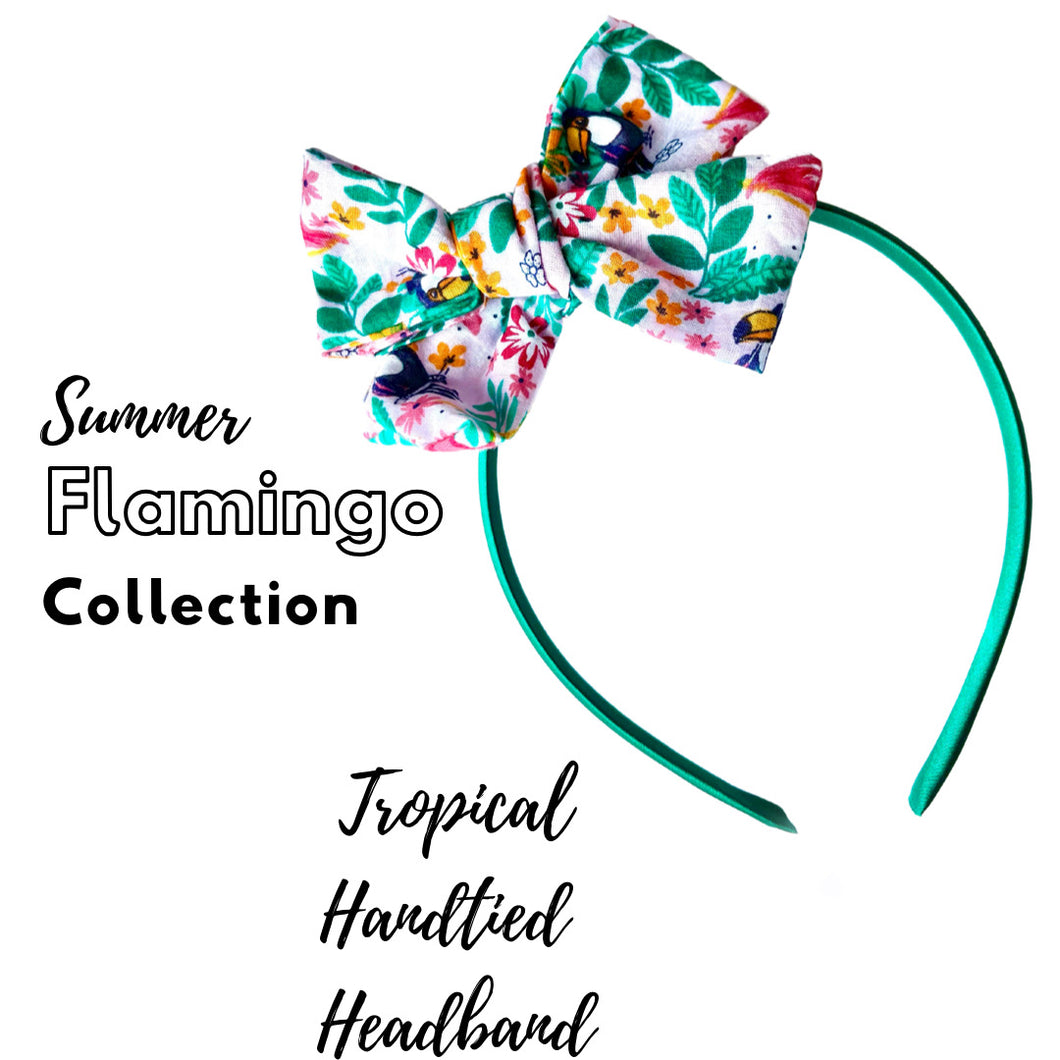 Summer Tropical Hand tied Headband