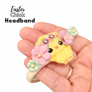 Easter chick headband