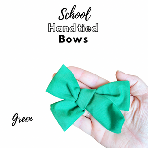School hand tied bows