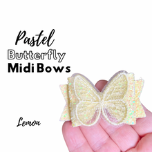 Load image into Gallery viewer, Summer Pastel Butterfly Midi bows
