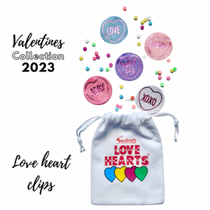 Valentine’s love heart clips