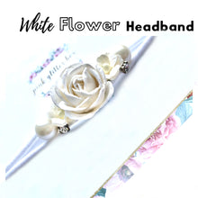 Load image into Gallery viewer, White Flower Headband

