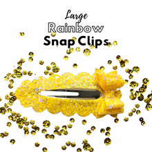 Load image into Gallery viewer, Summer Large Rainbow snap clips
