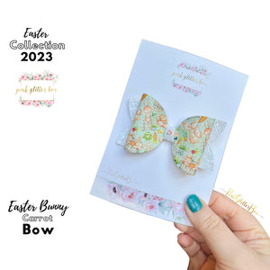 Easter bunny carrot bow