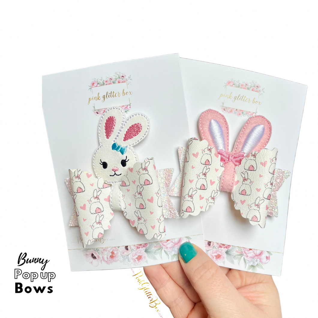 Bunny head pop up bow