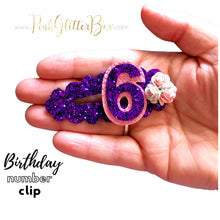 Load image into Gallery viewer, Birthday number clip

