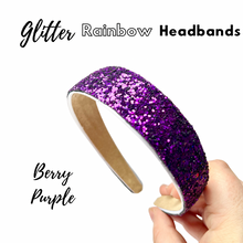 Load image into Gallery viewer, Summer Glitter Rainbow Headbands
