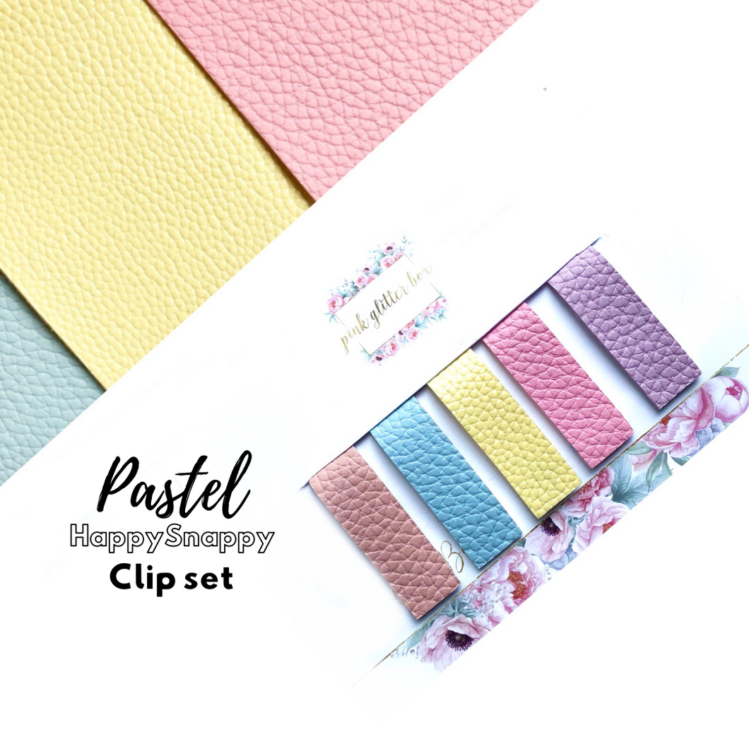 Pastel HappySnappy clip set