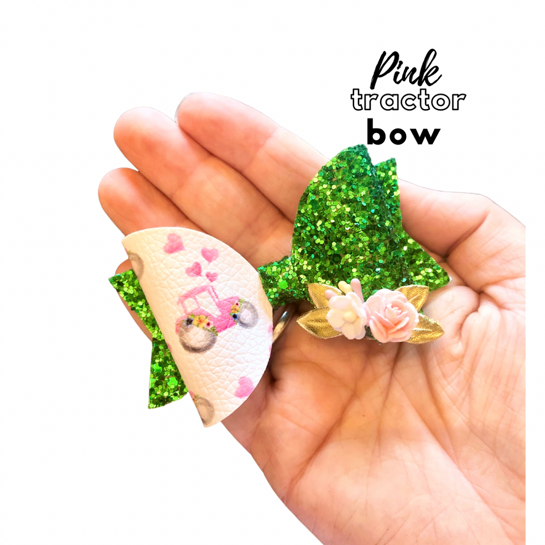 Tractor hair bow