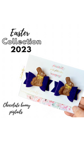 Easter chocolate bunny pigtails