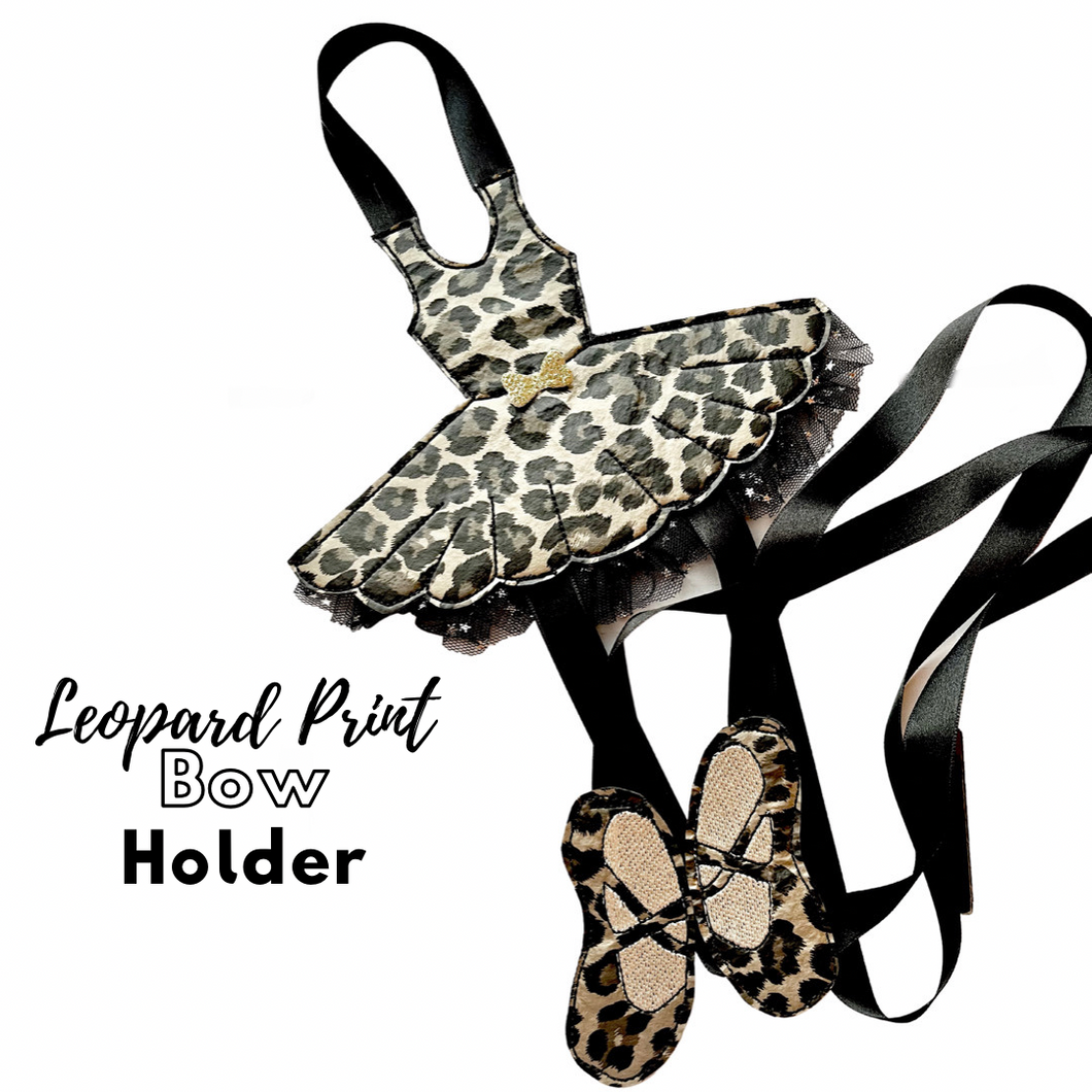 Leopard print Ballerina Bow Holder