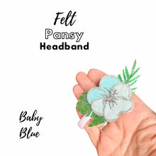 Load image into Gallery viewer, Felt Pansy Headband
