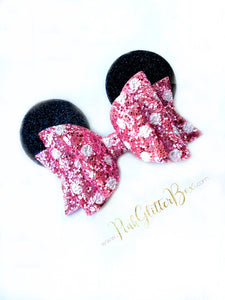 Mouse ear pink bow