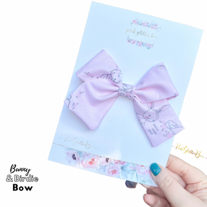 Bunny and bird bow