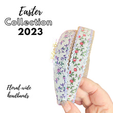 Load image into Gallery viewer, Spring floral wide headbands
