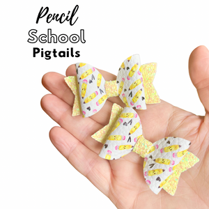 School pencil pigtails