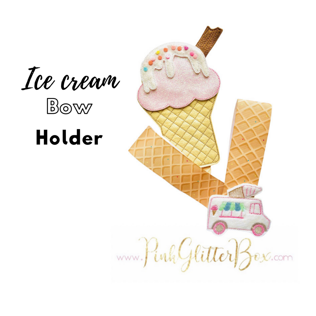 Ice cream bow holder