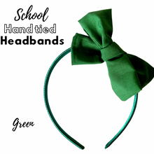 Load image into Gallery viewer, School hand tied headbands
