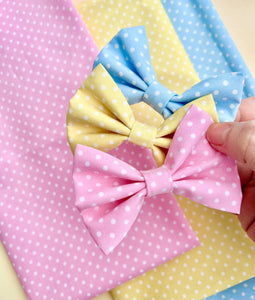 Mini Spring Dotty Bows on Headbands