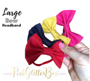 Large bow headbands