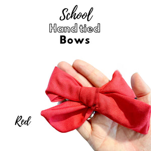 School hand tied bows
