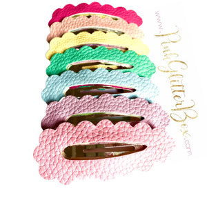 Medium pastel snap clips